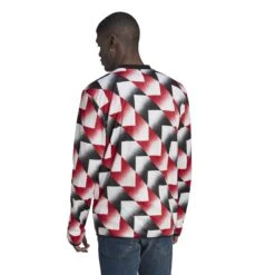 ADIDAS Prematch-Sweatshirt Manchester United 2022/23 -MACRON Verkaufsgeschäft adidas h56683 5 apparel on model back view white