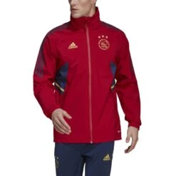 ADIDAS Sturm-Joggingjacke Ajax Amsterdam Condivo 2022/23 12 ADIDAS Sturm-Joggingjacke Ajax Amsterdam Condivo 2022/23 -MACRON Verkaufsgeschäft adidas h58271 4 apparel on model front view white