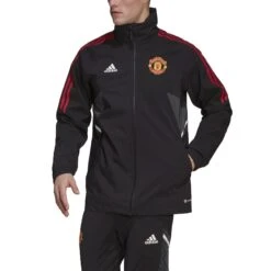 ADIDAS Trainingsjacke Manchester United Storm Condivo 2022/23 -MACRON Verkaufsgeschäft adidas h64017 4 apparel on model front view white