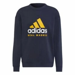 ADIDAS Rundhals-Sweatshirt Real Madrid 2022/23 DNA -MACRON Verkaufsgeschäft adidas hd1329 1 apparel photography front view white