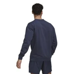 ADIDAS Rundhals-Sweatshirt Real Madrid 2022/23 DNA -MACRON Verkaufsgeschäft adidas hd1329 5 apparel on model back view white