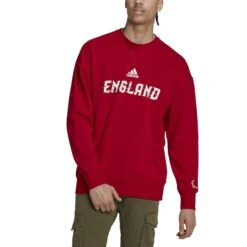 ADIDAS Rundhals-Sweatshirt Angleterre FIFA World Cup 2022™ -MACRON Verkaufsgeschäft adidas hd6383 4 apparel on model front view white