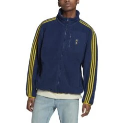 ADIDAS Fleece-Trainingsjacke Suède 2022/23 -MACRON Verkaufsgeschäft adidas he1425 4 apparel on model front view white