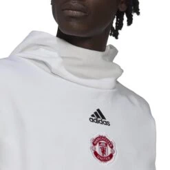 ADIDAS Sweatshirt Mit Kapuze Manchester United Travel 2022/23 -MACRON Verkaufsgeschäft adidas he6643 7 apparel on model detail view 1 white