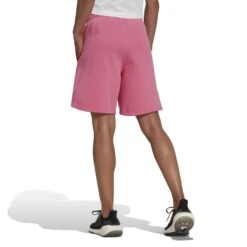 Molton-Shorts Für Frauen Adidas ALL SZN -MACRON Verkaufsgeschäft adidas hk0454 4 apparel on model back view white