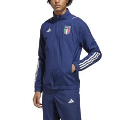 ADIDAS Trainingsjacke Italie Presentation 2022/23 -MACRON Verkaufsgeschäft adidas hs9872 4 apparel on model front view white
