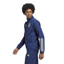 ADIDAS Trainingsjacke Italie Presentation 2022/23 -MACRON Verkaufsgeschäft adidas hs9872 6 apparel on model side view white
