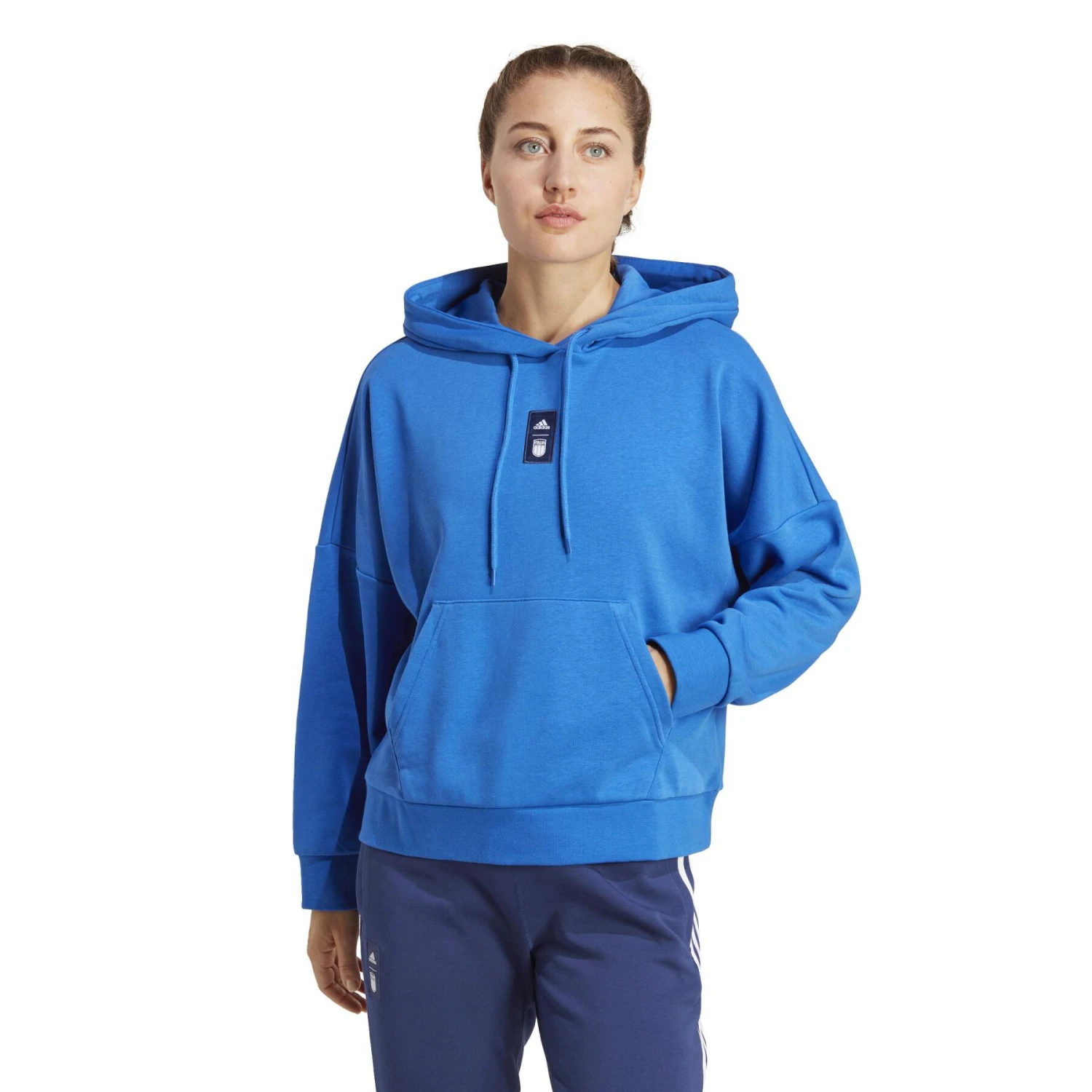 ADIDAS Sweatshirt Mit Kapuze Frau Italie 2022/23 2 ADIDAS Sweatshirt Mit Kapuze Frau Italie 2022/23 – Bild 2