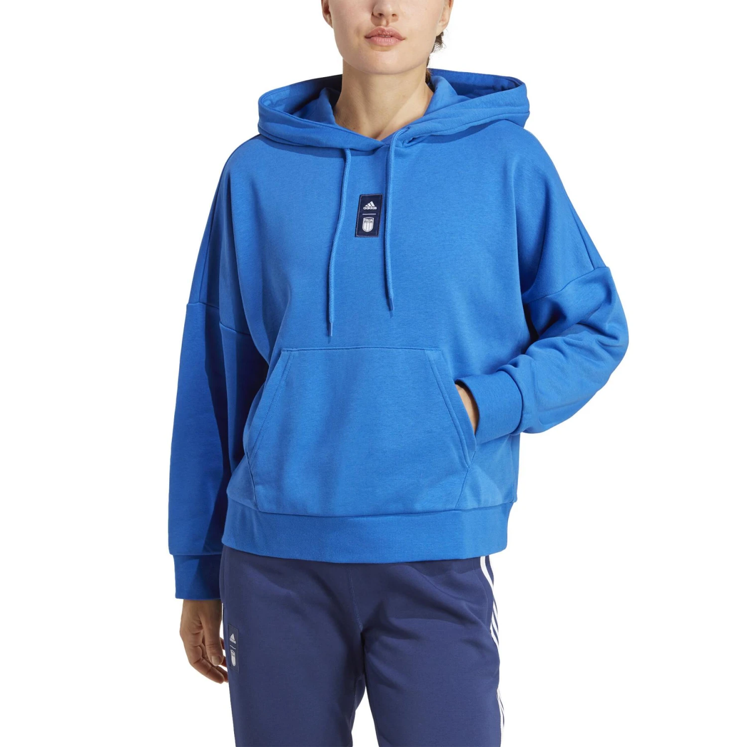 ADIDAS Sweatshirt Mit Kapuze Frau Italie 2022/23 5 ADIDAS Sweatshirt Mit Kapuze Frau Italie 2022/23 – Bild 5