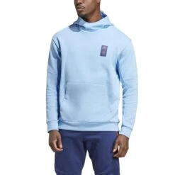 ADIDAS Kapuzenpullover New York City FC Travel 2023 -MACRON Verkaufsgeschäft adidas hu0043 4 apparel on model front view white