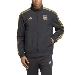 ADIDAS Trainingsjacke Los Angeles FC Anthem 2023 -MACRON Verkaufsgeschäft adidas hu0065 4 apparel on model front view white