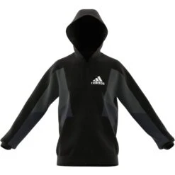 Sweatshirt Mit Full-Zip-Kapuze Adidas Essentials Colorblock -MACRON Verkaufsgeschäft adidas hy5936 9 apparel zip turntable 3d 1 white