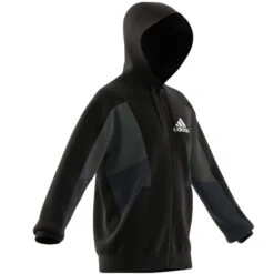 Sweatshirt Mit Full-Zip-Kapuze Adidas Essentials Colorblock -MACRON Verkaufsgeschäft adidas hy5936 9 apparel zip turntable 3d 2 white