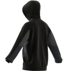 Sweatshirt Mit Full-Zip-Kapuze Adidas Essentials Colorblock -MACRON Verkaufsgeschäft adidas hy5936 9 apparel zip turntable 3d 6 white