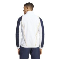ADIDAS Jacke Real Madrid Presentation 2023/24 -MACRON Verkaufsgeschäft adidas ib0863 5 apparel on model back view white