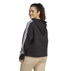 Cropped Kapuzenpullover Frau Adidas 3-Stripes Essentials French Terry (GT) 20 Cropped Kapuzenpullover Frau Adidas 3-Stripes Essentials French Terry (GT) -MACRON Verkaufsgeschäft adidas ib8743 5 apparel on model back view white