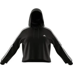 Cropped Kapuzenpullover Frau Adidas 3-Stripes Essentials French Terry (GT) 24 Cropped Kapuzenpullover Frau Adidas 3-Stripes Essentials French Terry (GT) -MACRON Verkaufsgeschäft adidas ib8743 9 apparel zip turntable 3d 1 white