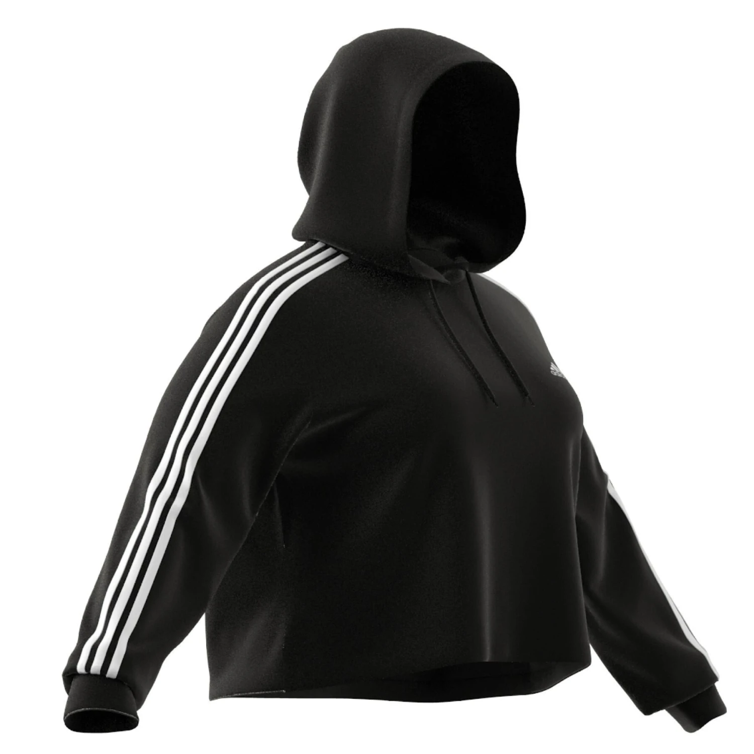 Cropped Kapuzenpullover Frau Adidas 3-Stripes Essentials French Terry (GT) 10 Cropped Kapuzenpullover Frau Adidas 3-Stripes Essentials French Terry (GT) – Bild 10