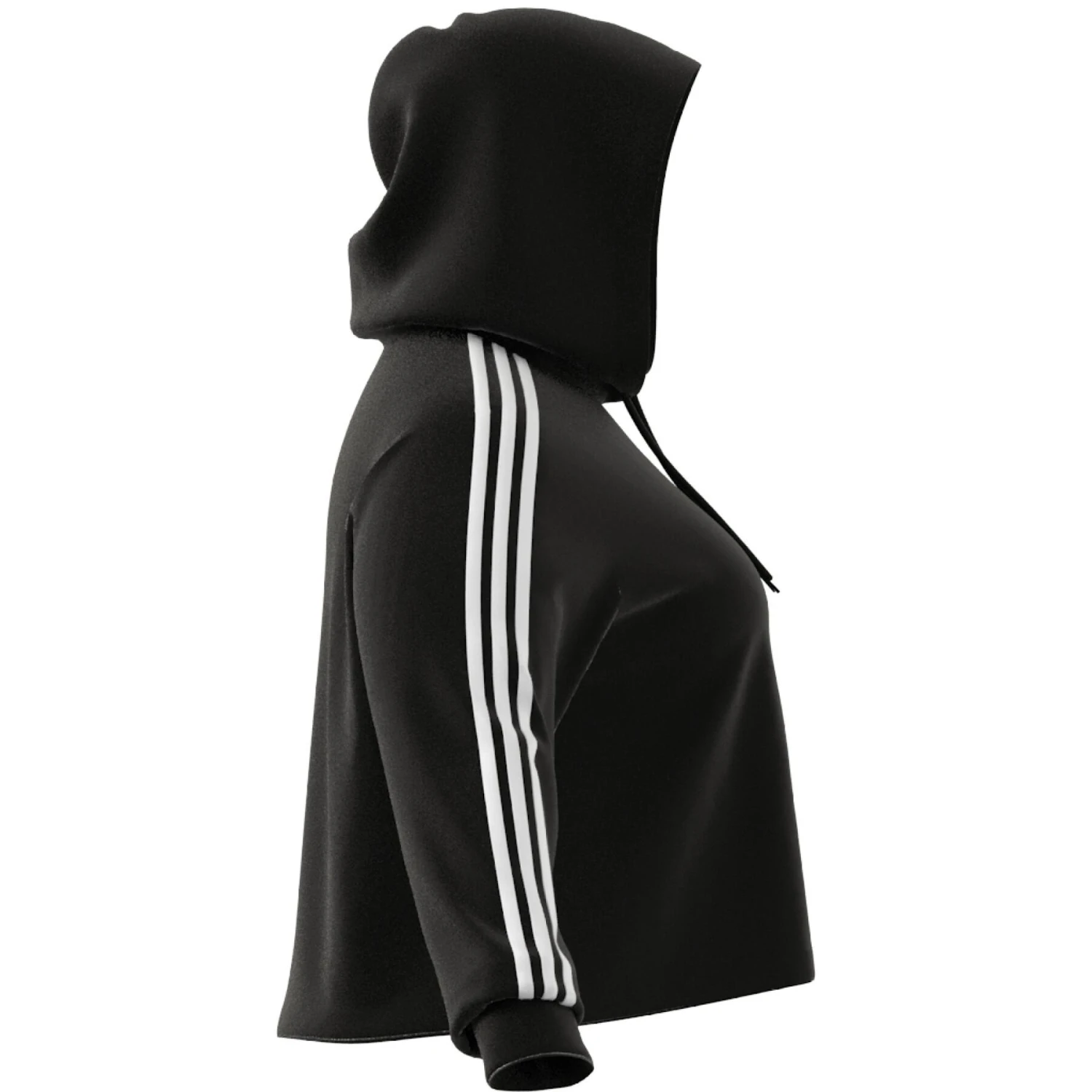 Cropped Kapuzenpullover Frau Adidas 3-Stripes Essentials French Terry (GT) 11 Cropped Kapuzenpullover Frau Adidas 3-Stripes Essentials French Terry (GT) – Bild 11