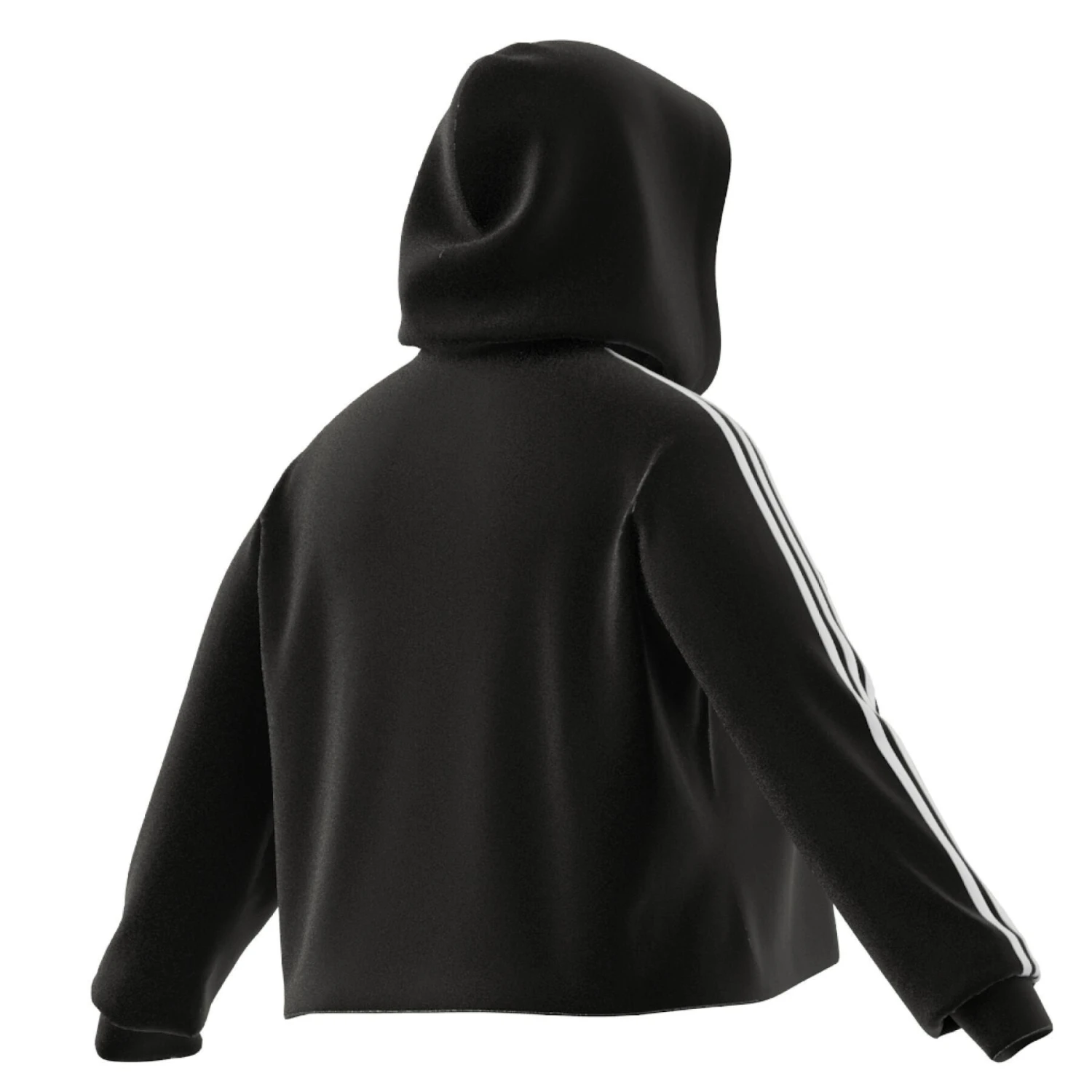 Cropped Kapuzenpullover Frau Adidas 3-Stripes Essentials French Terry (GT) 12 Cropped Kapuzenpullover Frau Adidas 3-Stripes Essentials French Terry (GT) – Bild 12