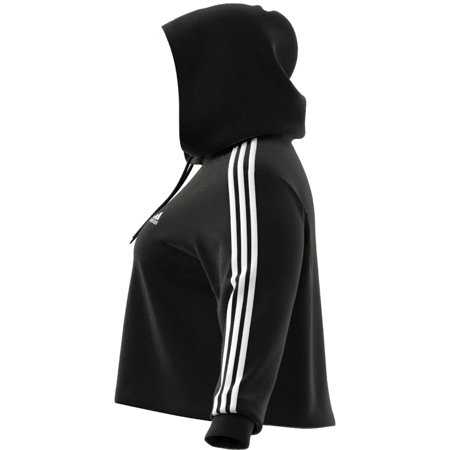 Cropped Kapuzenpullover Frau Adidas 3-Stripes Essentials French Terry (GT) 15 Cropped Kapuzenpullover Frau Adidas 3-Stripes Essentials French Terry (GT) – Bild 15