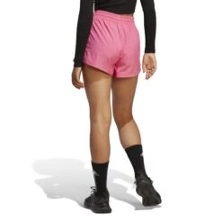 Gewebte Shorts Für Frauen Adidas 3-Stripes Essentials 18 Gewebte Shorts Für Frauen Adidas 3-Stripes Essentials -MACRON Verkaufsgeschäft adidas ic0562 4 apparel on model back view white