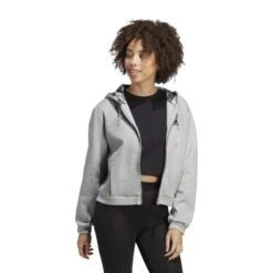 Sweatshirt Zipper Mit Kapuze Frau Adidas Graphic 18 Sweatshirt Zipper Mit Kapuze Frau Adidas Graphic -MACRON Verkaufsgeschäft adidas ic0580 6 apparel on model walking view white