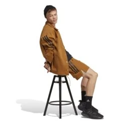 Short Adidas Future Icons 3-Stripes -MACRON Verkaufsgeschäft adidas ic6729 5 apparel on model walking view white