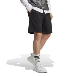 Short Adidas ALL SZN French Terry -MACRON Verkaufsgeschäft adidas ic9756 6 apparel on model walking view white