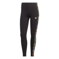 Legging Hohe Taille Frau Adidas Essentials 3-Stripes -MACRON Verkaufsgeschäft adidas ic9894 2 apparel photography front center view white