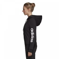 Damen-Kapuzenjacke Adidas Essentials Linear Fleece -MACRON Verkaufsgeschäft dp2417 on model side 2000x2000