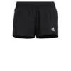 Damen-Shorts Adidas Pacer Woven -MACRON Verkaufsgeschäft gh8146 app photo front center white