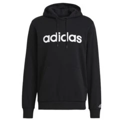 Sweatshirt Mit Kapuze Adidas Essentials French Terry Linear Logo -MACRON Verkaufsgeschäft gk9064 app photo front center white