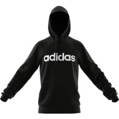 Sweatshirt Mit Kapuze Adidas Essentials French Terry Linear Logo -MACRON Verkaufsgeschäft gk9064 app virtual 3d 1 white