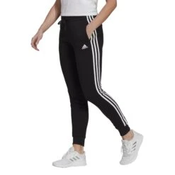 Damenhosen Adidas Essentials Fleece 3-Bandes
