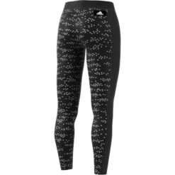 Damen-Leggings Adidas Sportswear 3 Bar AOP -MACRON Verkaufsgeschäft gp9644 app virtual back white