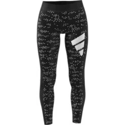Damen-Leggings Adidas Sportswear 3 Bar AOP -MACRON Verkaufsgeschäft gp9644 app virtual front white