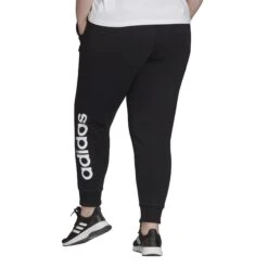 Hosen Für Frauen In Großen Größen Adidas Essentials French Terry Logo -MACRON Verkaufsgeschäft gs1363 app on model back white