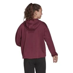 Kapuzen-Sweatshirt, Damen Adidas Primegreen You For You -MACRON Verkaufsgeschäft gs3946 app on model back white