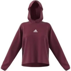 Kapuzen-Sweatshirt, Damen Adidas Primegreen You For You -MACRON Verkaufsgeschäft gs3946 app virtual front white