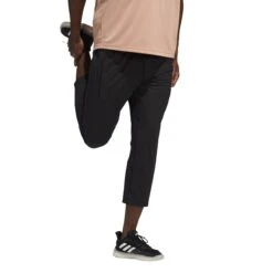 Hosen Adidas Yoga Warp Knit -MACRON Verkaufsgeschäft h11112 app on model walking white