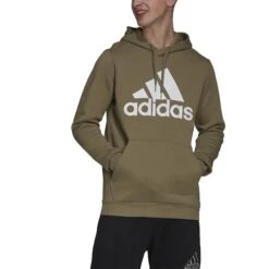 Sweatshirt Mit Kapuze Adidas Essentials Fleece Big Logo -MACRON Verkaufsgeschäft h12201 app on model front white
