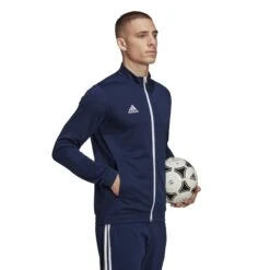 Trainingsjacke Adidas Entrada 22 -MACRON Verkaufsgeschäft h57523 app on model walking white 1645109479