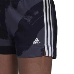 Shorts Für Frauen Adidas Essentials Print 3-Stripes -MACRON Verkaufsgeschäft ha1220 app on model detail 1 white 1645111993