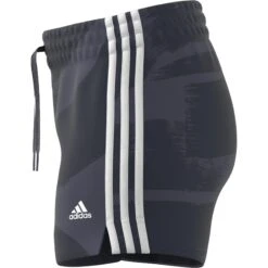 Shorts Für Frauen Adidas Essentials Print 3-Stripes -MACRON Verkaufsgeschäft ha1220 app virtual side white 1645110328