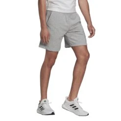 Short Adidas Future Icons Three Bar -MACRON Verkaufsgeschäft ha1426 app on model walking white