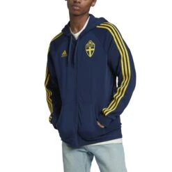 ADIDAS Sweatshirt Weltmeisterschaft 2022 Suède -MACRON Verkaufsgeschäft he1426 4 apparel on20model front20view white