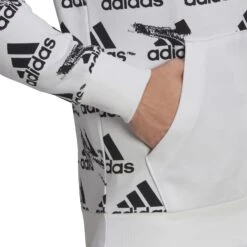 Sweatshirt Adidas Essentials Brandlove French Terry -MACRON Verkaufsgeschäft he1778 app on model detail 2 white