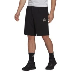 Short Adidas Essentials Feelcomfy French Terry -MACRON Verkaufsgeschäft he1815 app on model standard white