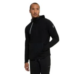 1/4-Zip-Kapuzen-Sweatshirt Macron Athleisure FCC Nyon -MACRON Verkaufsgeschäft macron 38030164 noir 3